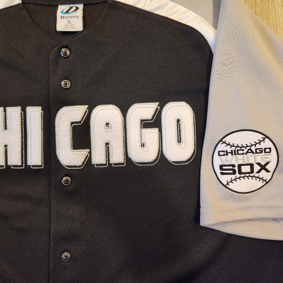VINTAGE CHICAGO WHITE SOX JERSEY MENS SIZE XL DYNASTY VTG 90s - Picture 4 of 9